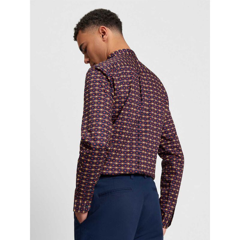 Ben Sherman Craft Geo Print Shirt image number 1